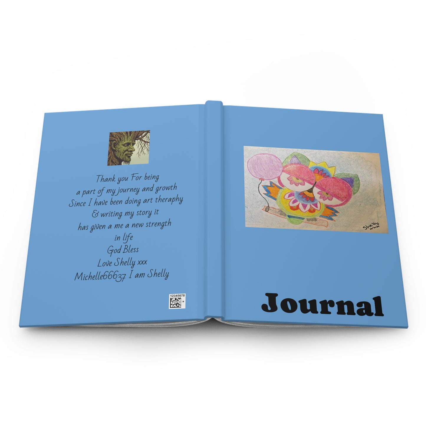 Leli Owl - Hardcover Journal Matte