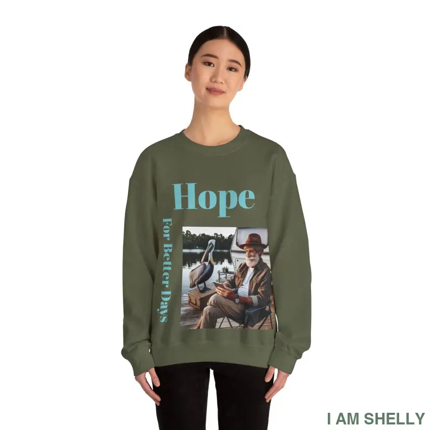 Hope For Better Days Unisex Heavy Blend™ Crewneck Sweatshirt Sweatshirt