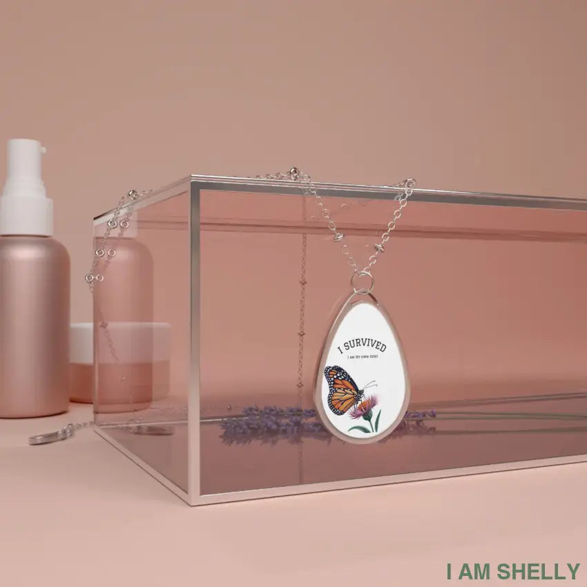 I SURVIVED- I AM MY OWN HERO- DV Warriors One Size / Silver Accessories