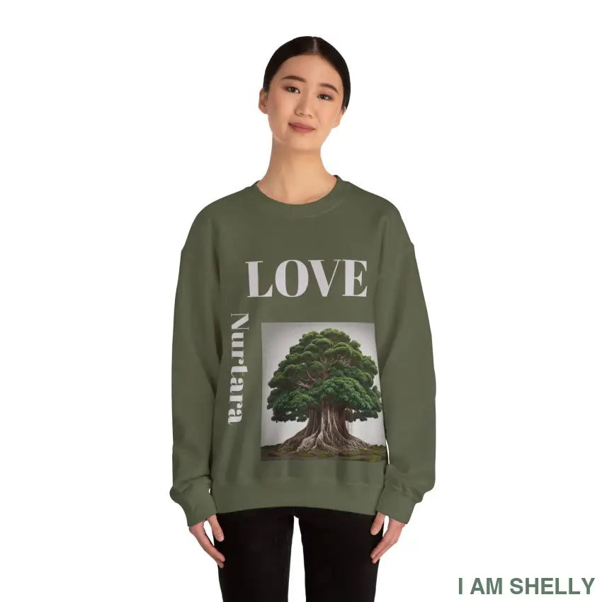Nurtara The one who nourishes — a name of roots rivers and quiet generosity. Unisex Heavy Blend™ Crewneck Sweatshirt