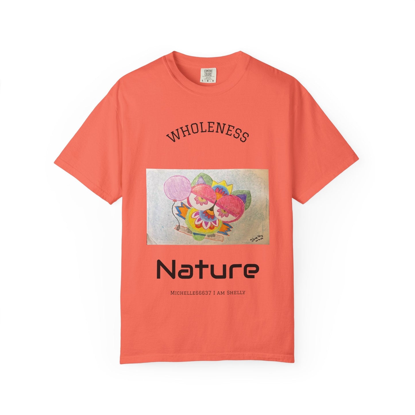 Nature -Unisex Garment-Dyed T-shirt Buy 3 Get 1 Free- FREE SHIPPING WITHIN AUSTRALIA Bright Salmon / S T-Shirt