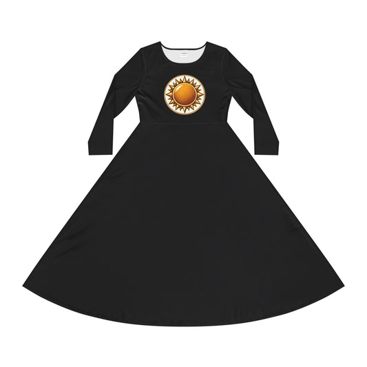 Women's Long Sleeve Dance Dress (AOP)