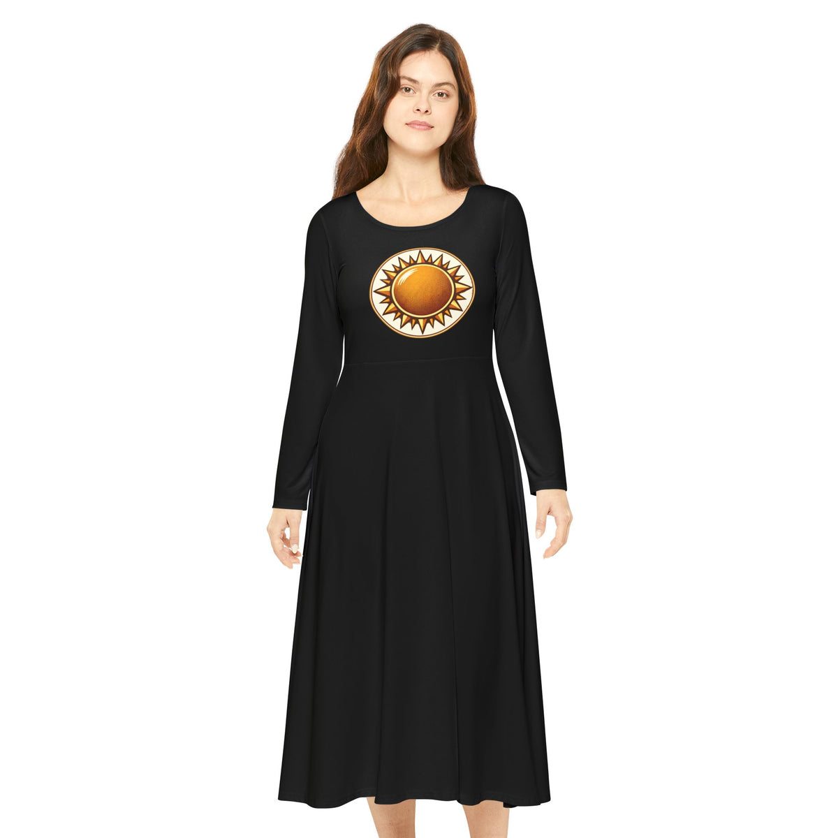 Women's Long Sleeve Dance Dress (AOP)