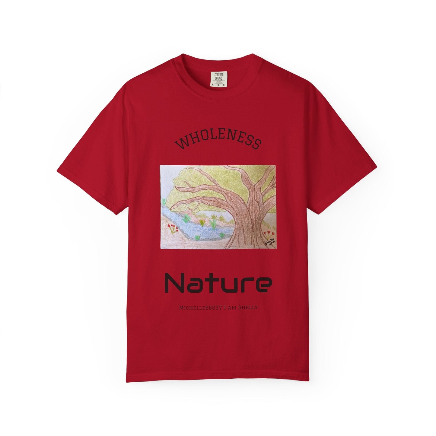 Nature -Unisex Garment-Dyed T-shirt Buy 3 Get 1 Free- FREE SHIPPING WITHIN AUSTRALIA Red / S T-Shirt