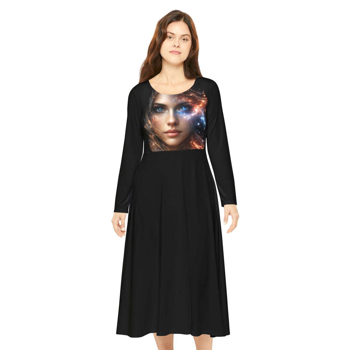 Women's Long Sleeve Dance Dress (AOP)