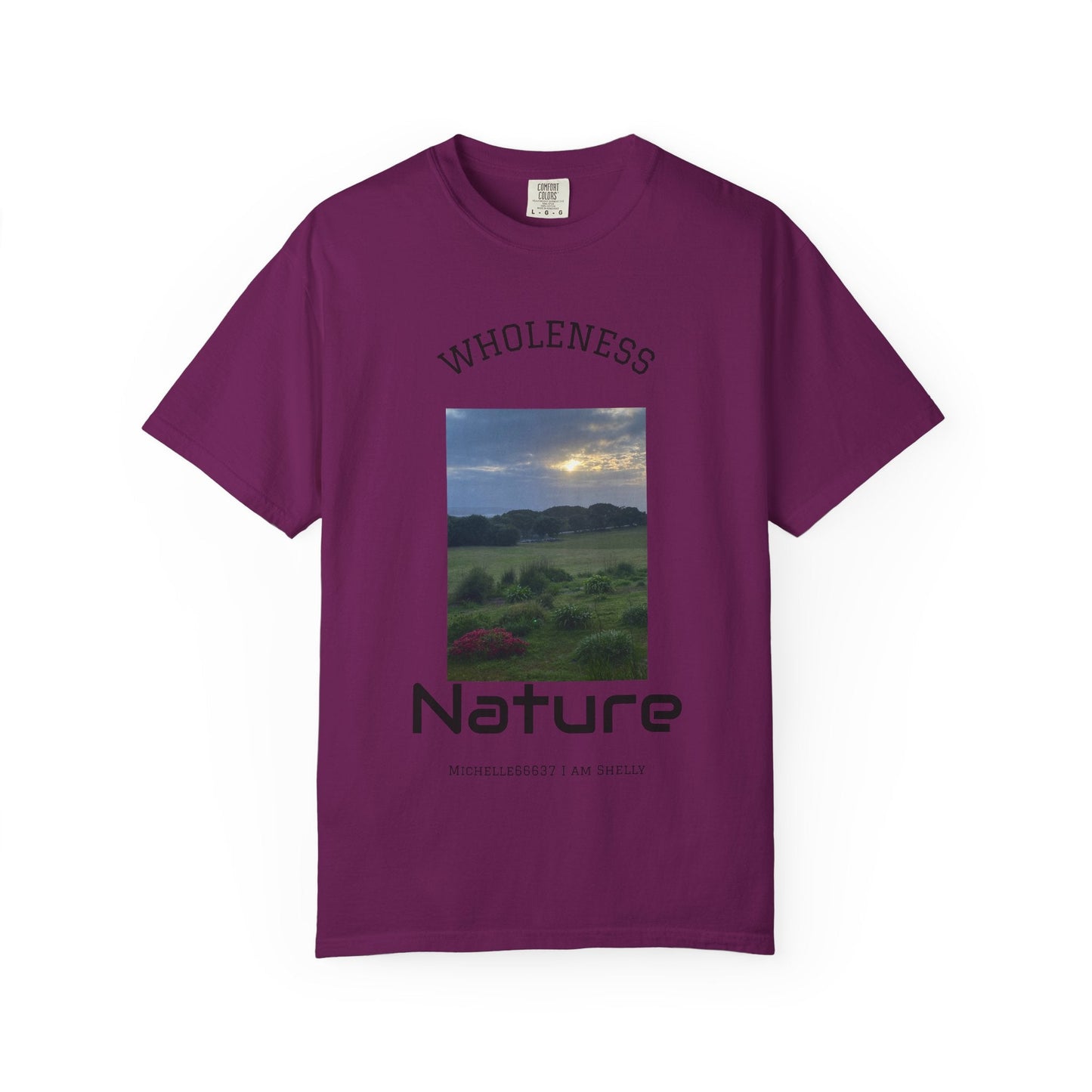 Nature -Unisex Garment-Dyed T-shirt Buy 3 Get 1 Free- FREE SHIPPING WITHIN AUSTRALIA Boysenberry / S T-Shirt