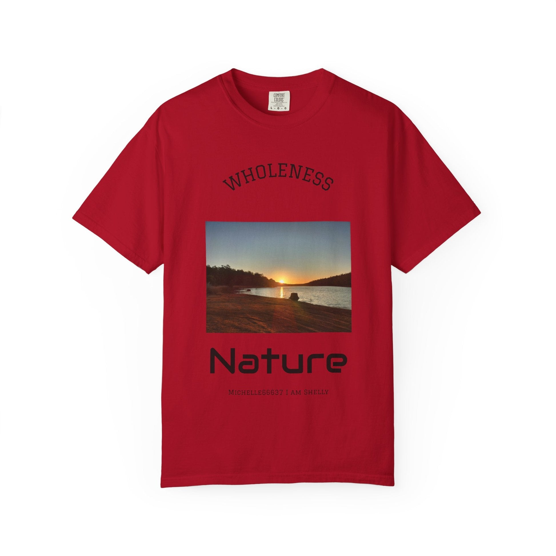 Nature -Unisex Garment-Dyed T-shirt Buy 3 Get 1 Free- FREE SHIPPING WITHIN AUSTRALIA Red / S T-Shirt