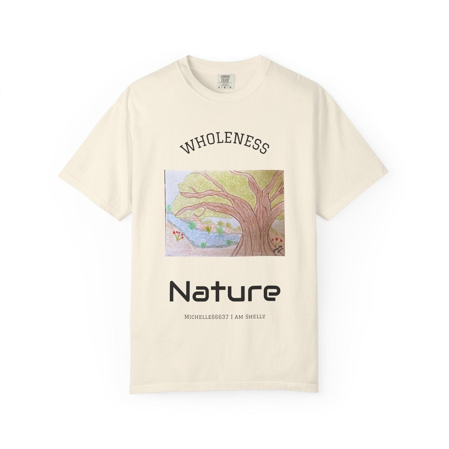 Nature -Unisex Garment-Dyed T-shirt Buy 3 Get 1 Free- FREE SHIPPING WITHIN AUSTRALIA Ivory / S T-Shirt