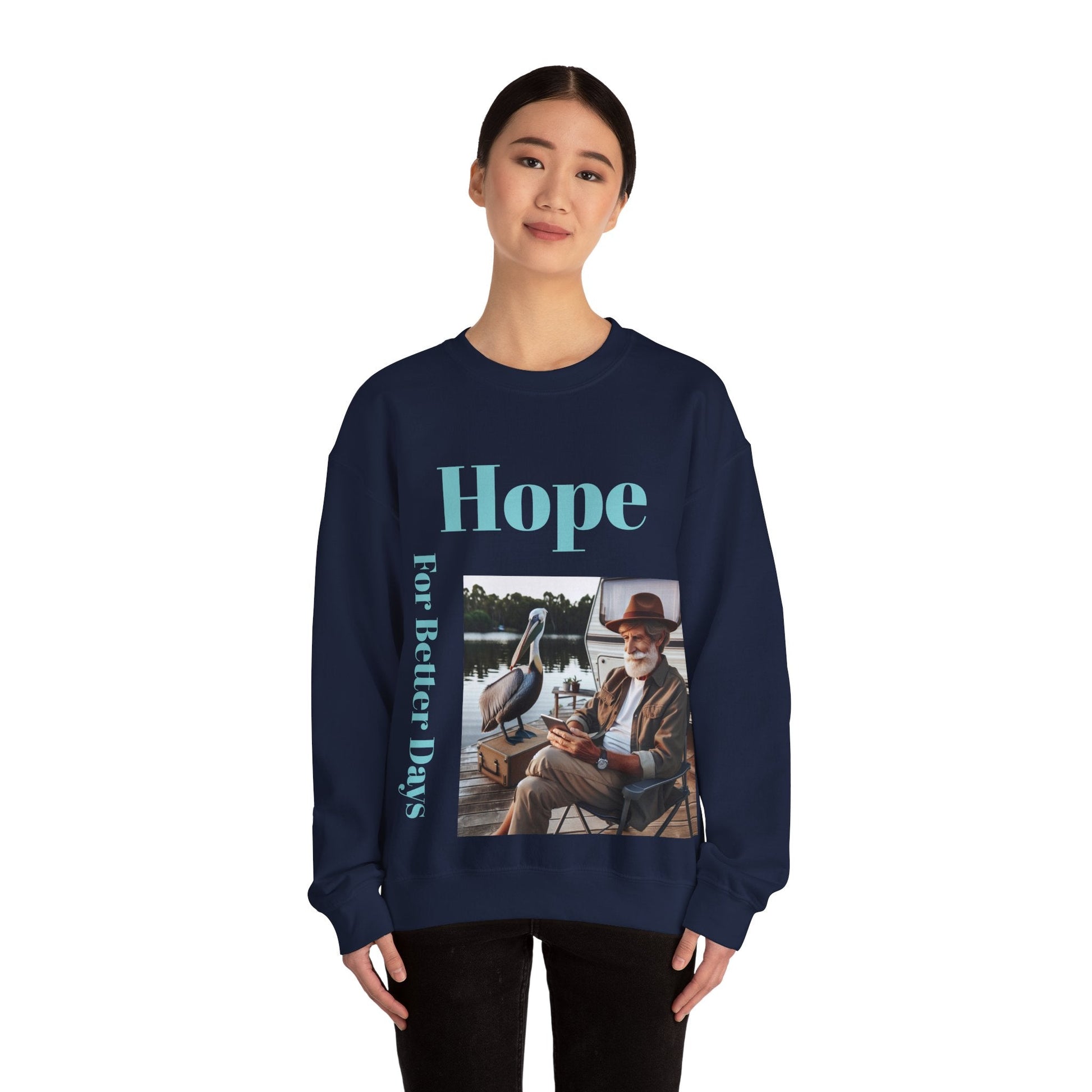 Hope For Better Days Unisex Heavy Blend™ Crewneck Sweatshirt Sweatshirt
