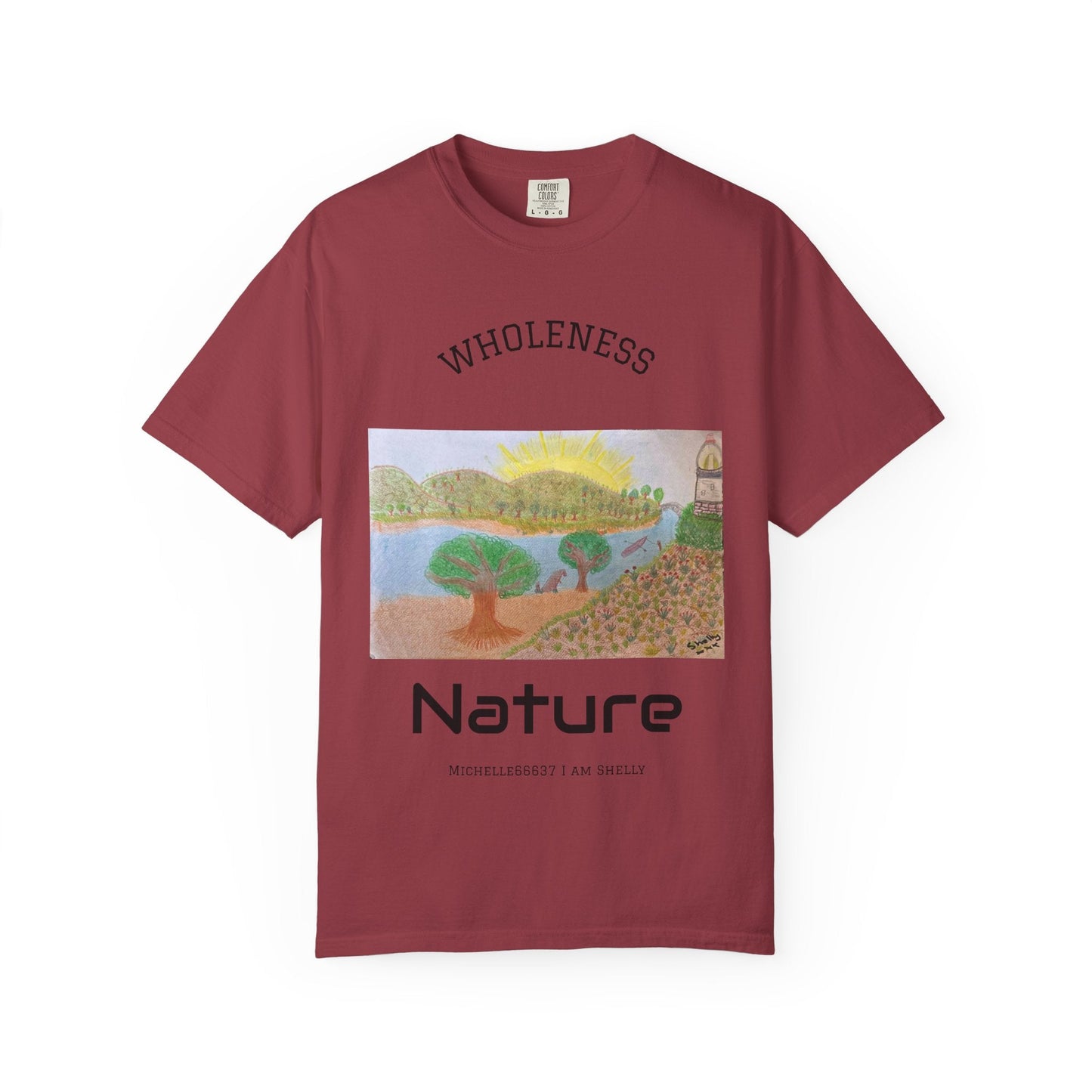 Nature -Unisex Garment-Dyed T-shirt Buy 3 Get 1 Free- FREE SHIPPING WITHIN AUSTRALIA Chili / S T-Shirt