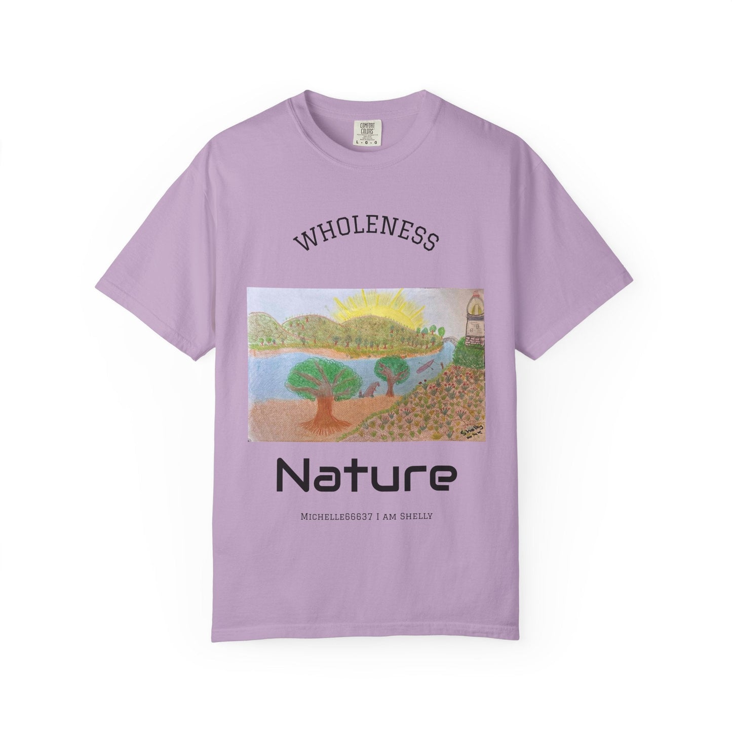Nature -Unisex Garment-Dyed T-shirt Buy 3 Get 1 Free- FREE SHIPPING WITHIN AUSTRALIA Orchid / S T-Shirt