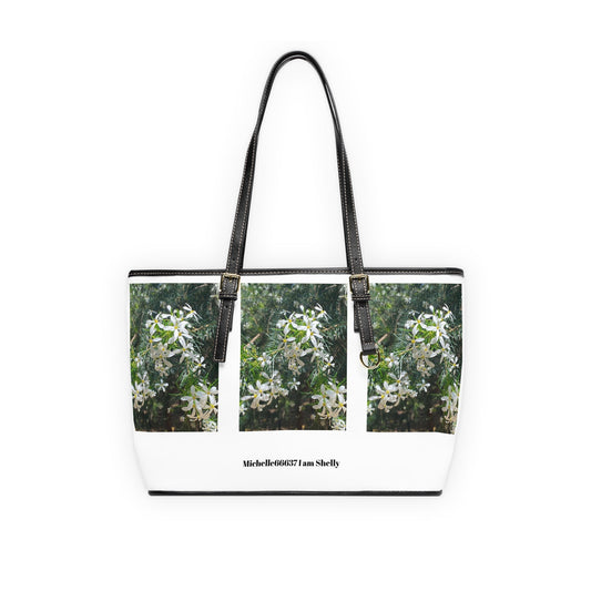 Michelle66637- Nature- PU Leather Shoulder Bag 16’’ x 10’’ / Black Bags