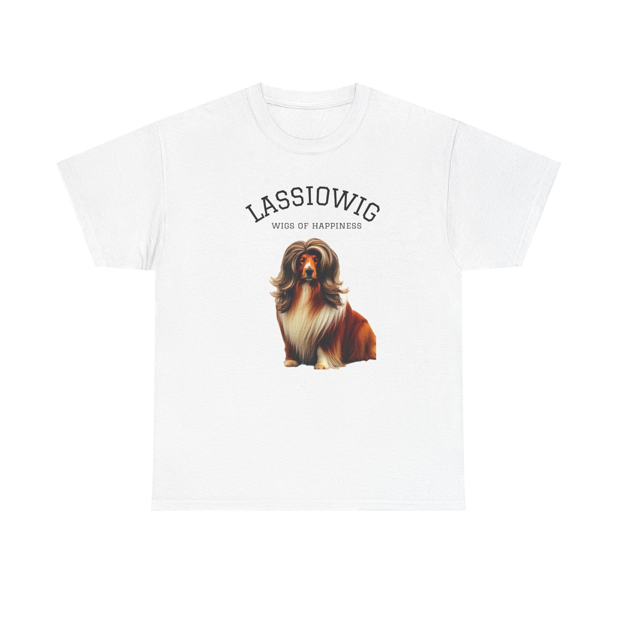 Sir Lassiowig Dog “Wig of Happiness” T-Shirt