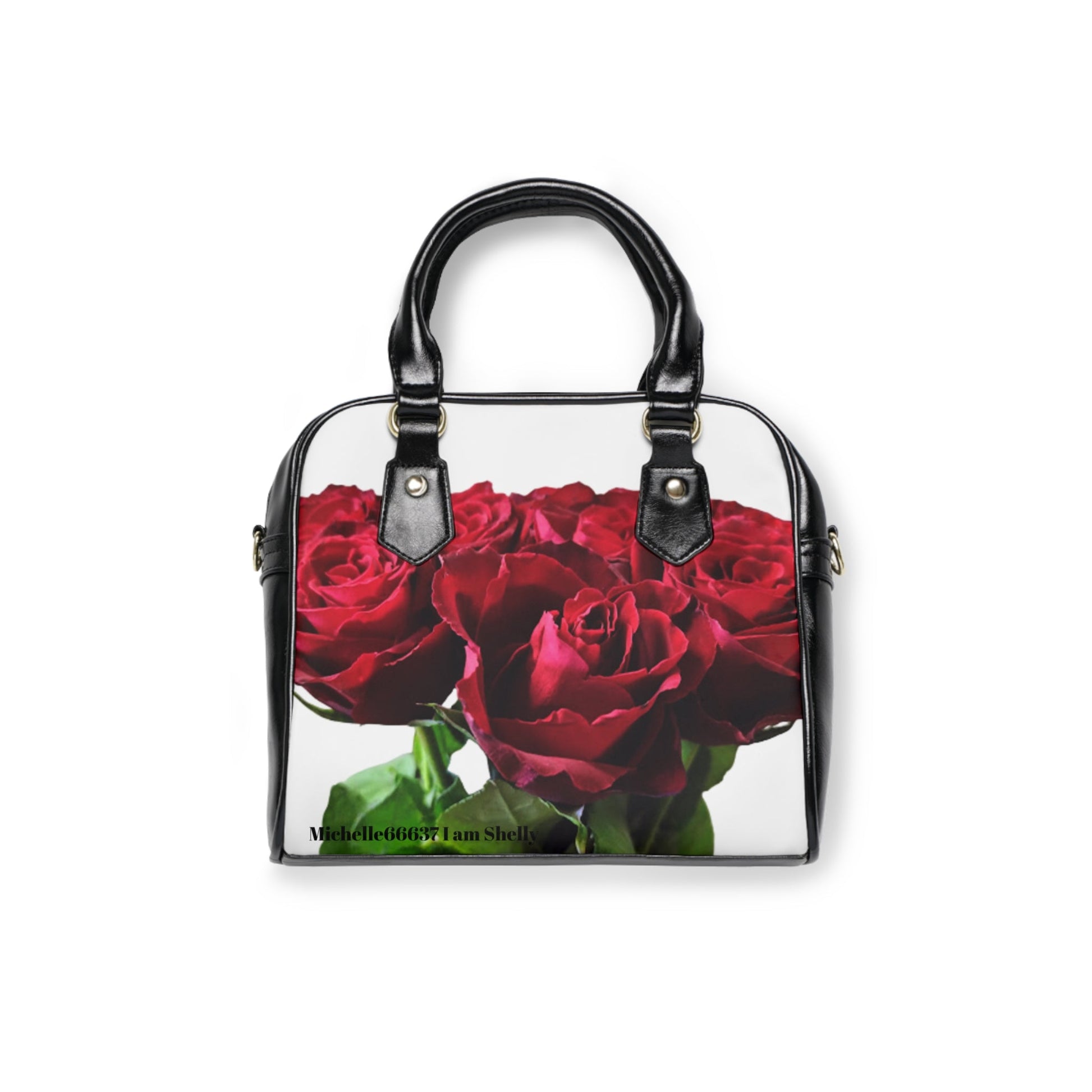 Michelle66637- Nature- PU Leather Shoulder Bag 30% OFF CODE: SHELLY 9.45’’ x 8.27’’ / Black Bags