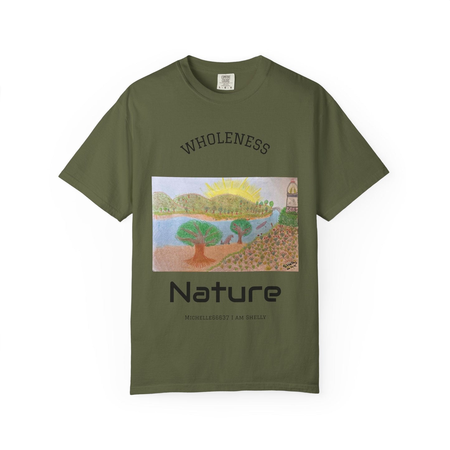 Nature -Unisex Garment-Dyed T-shirt Buy 3 Get 1 Free- FREE SHIPPING WITHIN AUSTRALIA Hemp / S T-Shirt