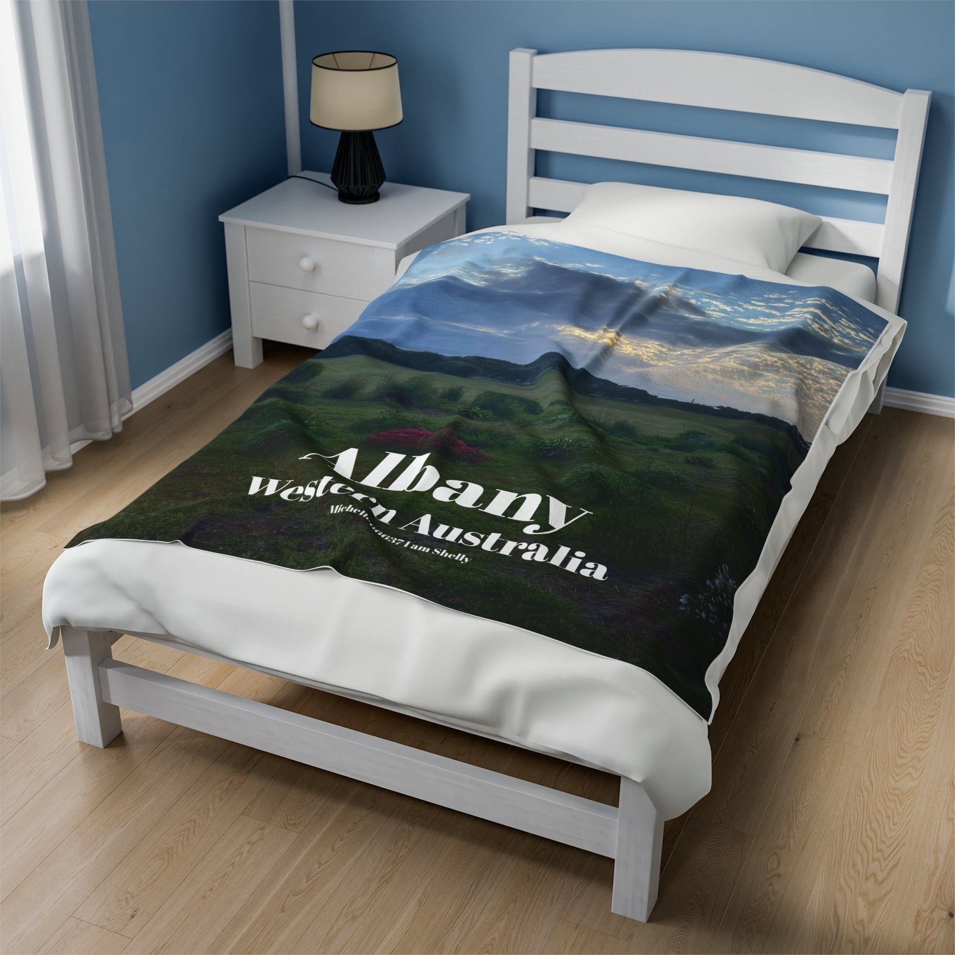 Michelle66637 I Am Shelly - Albany Western Australia Velveteen Plush Blanket All Over Prints