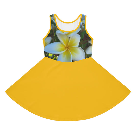 Flower Girls’ Sleeveless Sundress (AOP) Seam thread color automatically matched to design / 2T All Over Prints