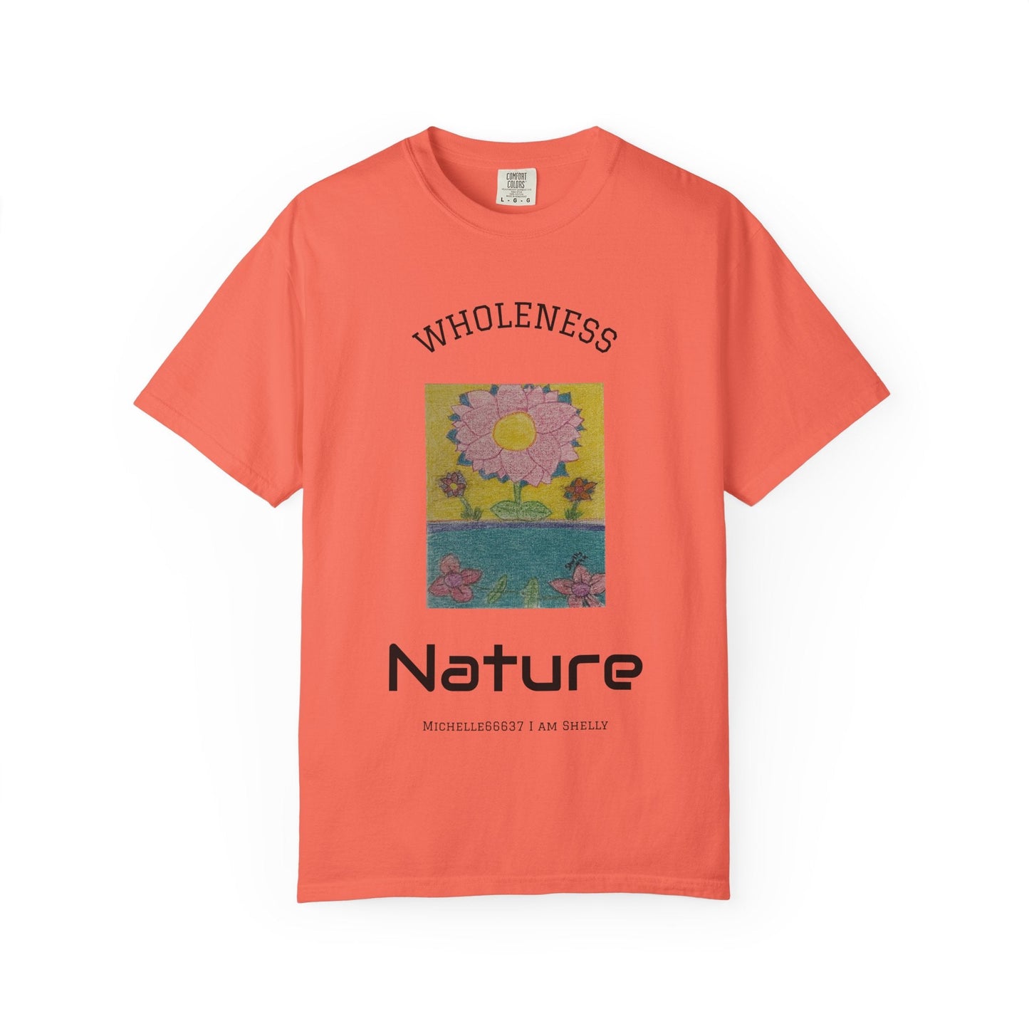 Nature -Unisex Garment-Dyed T-shirt Buy 3 Get 1 Free- FREE SHIPPING WITHIN AUSTRALIA Bright Salmon / S T-Shirt