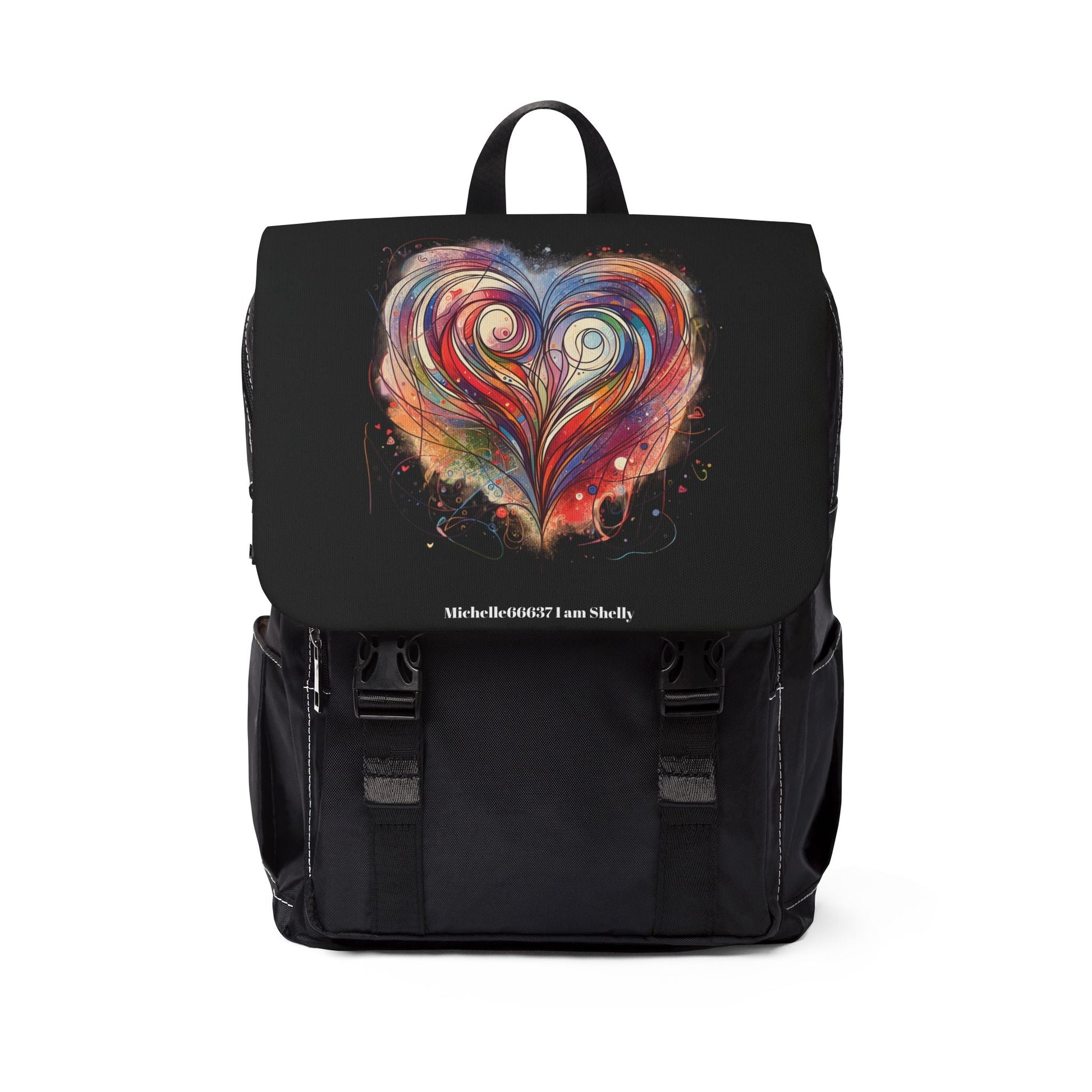 Love Heart - Unisex Casual Shoulder Backpack One size Bags