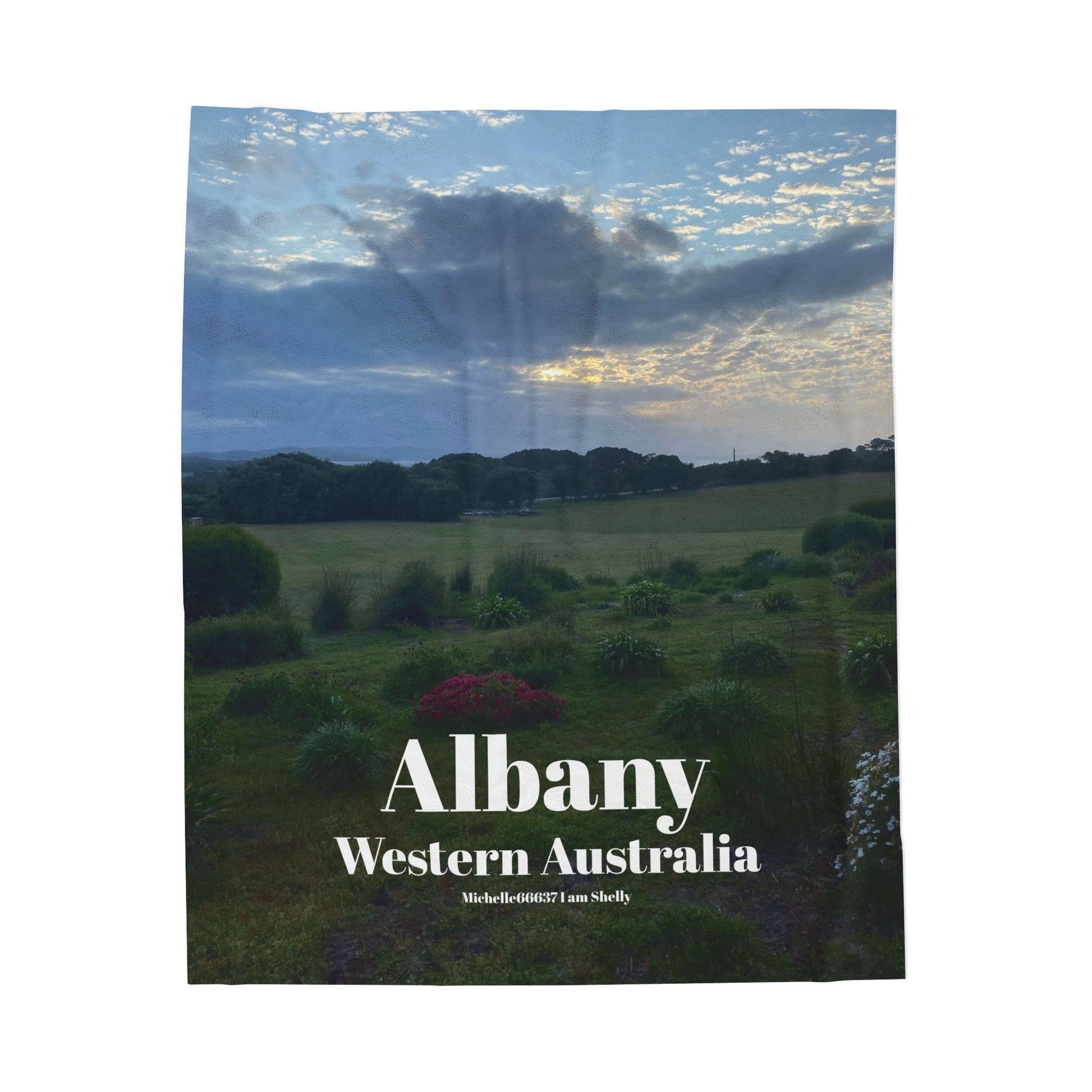 Michelle66637 I Am Shelly - Albany Western Australia Velveteen Plush Blanket 50’’ × 60’’
