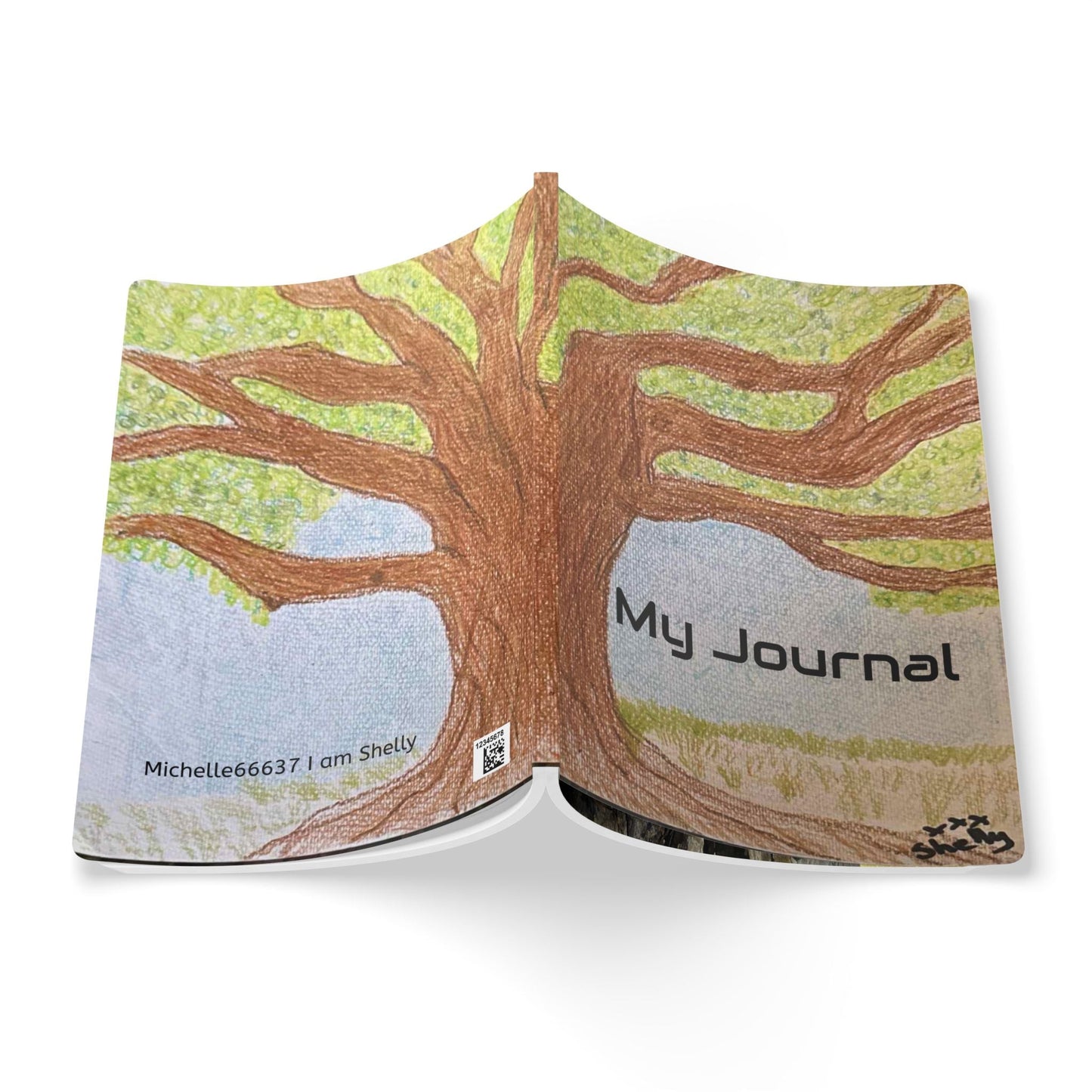 Tree Man Softcover Journal (with Inside Prints) 100 pages (50 sheets) / Ruled line / 5.75’’ x 8’’ Paper products