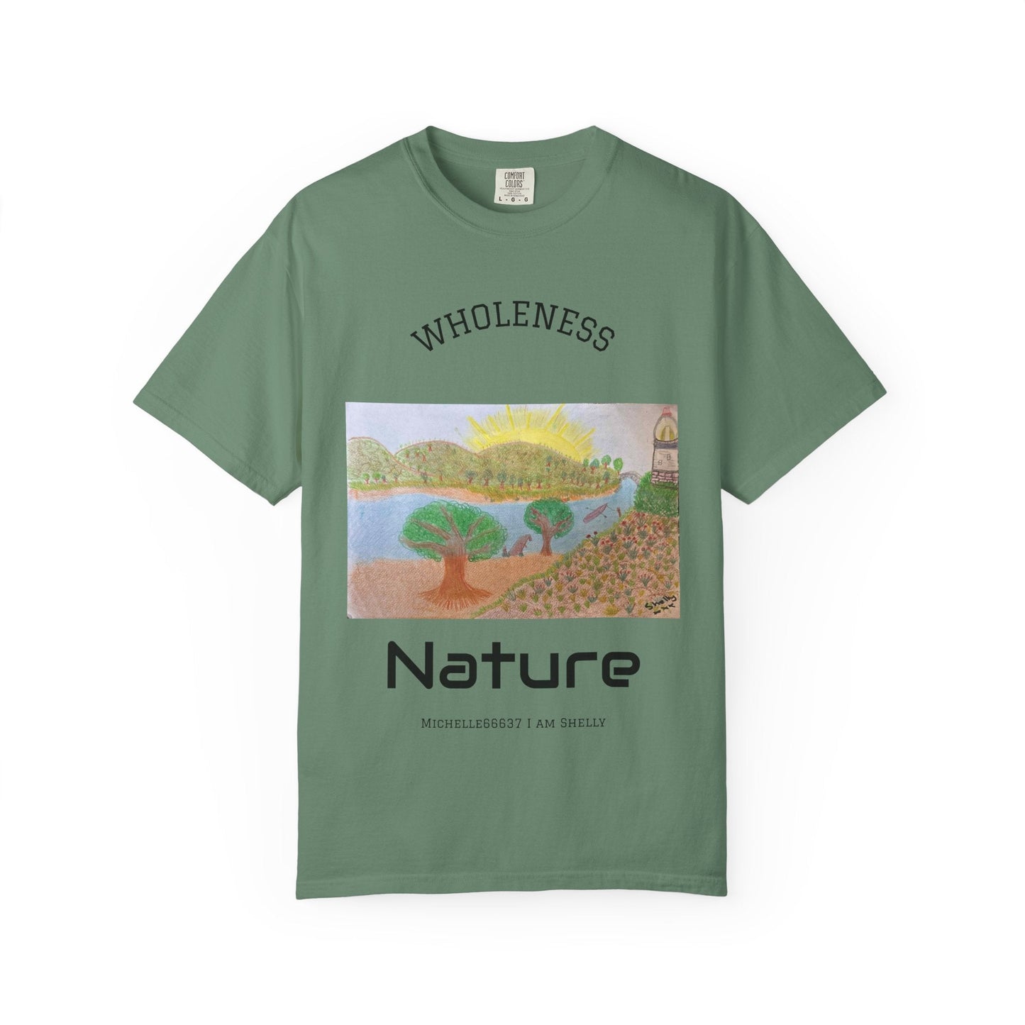 Nature -Unisex Garment-Dyed T-shirt Buy 3 Get 1 Free- FREE SHIPPING WITHIN AUSTRALIA Light Green / S T-Shirt