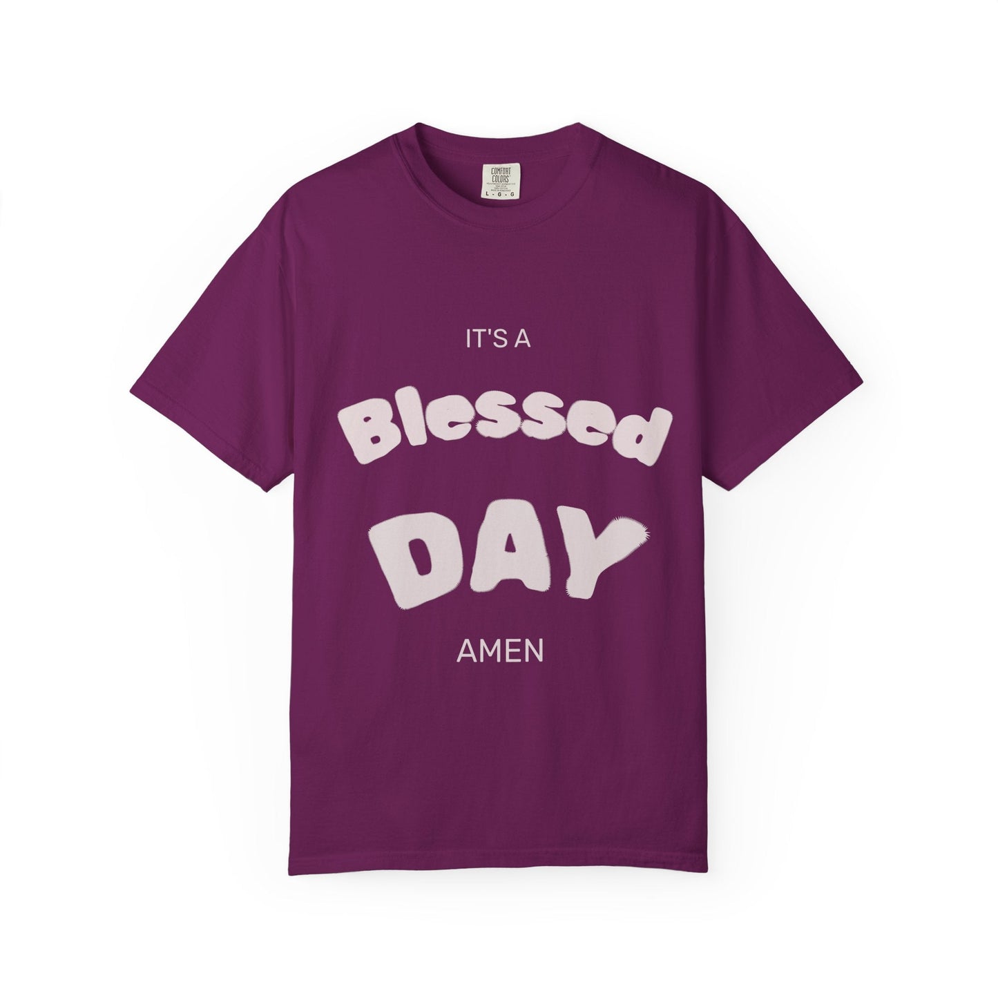 It’s A Blessed Day -Unisex Garment-Dyed T-shirt Boysenberry / S T-Shirt