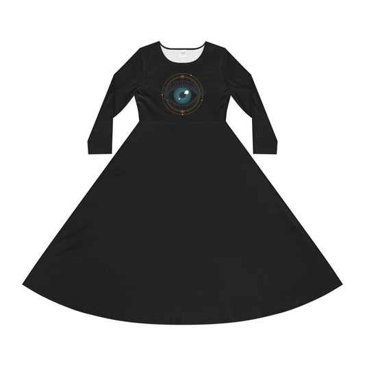 Women's Long Sleeve Dance Dress (AOP)