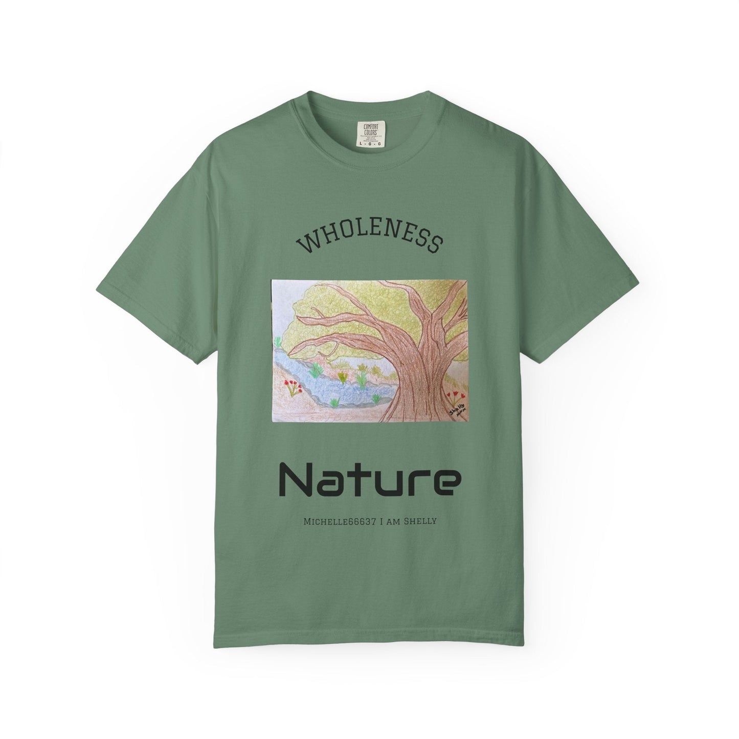 Nature -Unisex Garment-Dyed T-shirt Buy 3 Get 1 Free- FREE SHIPPING WITHIN AUSTRALIA Light Green / S T-Shirt