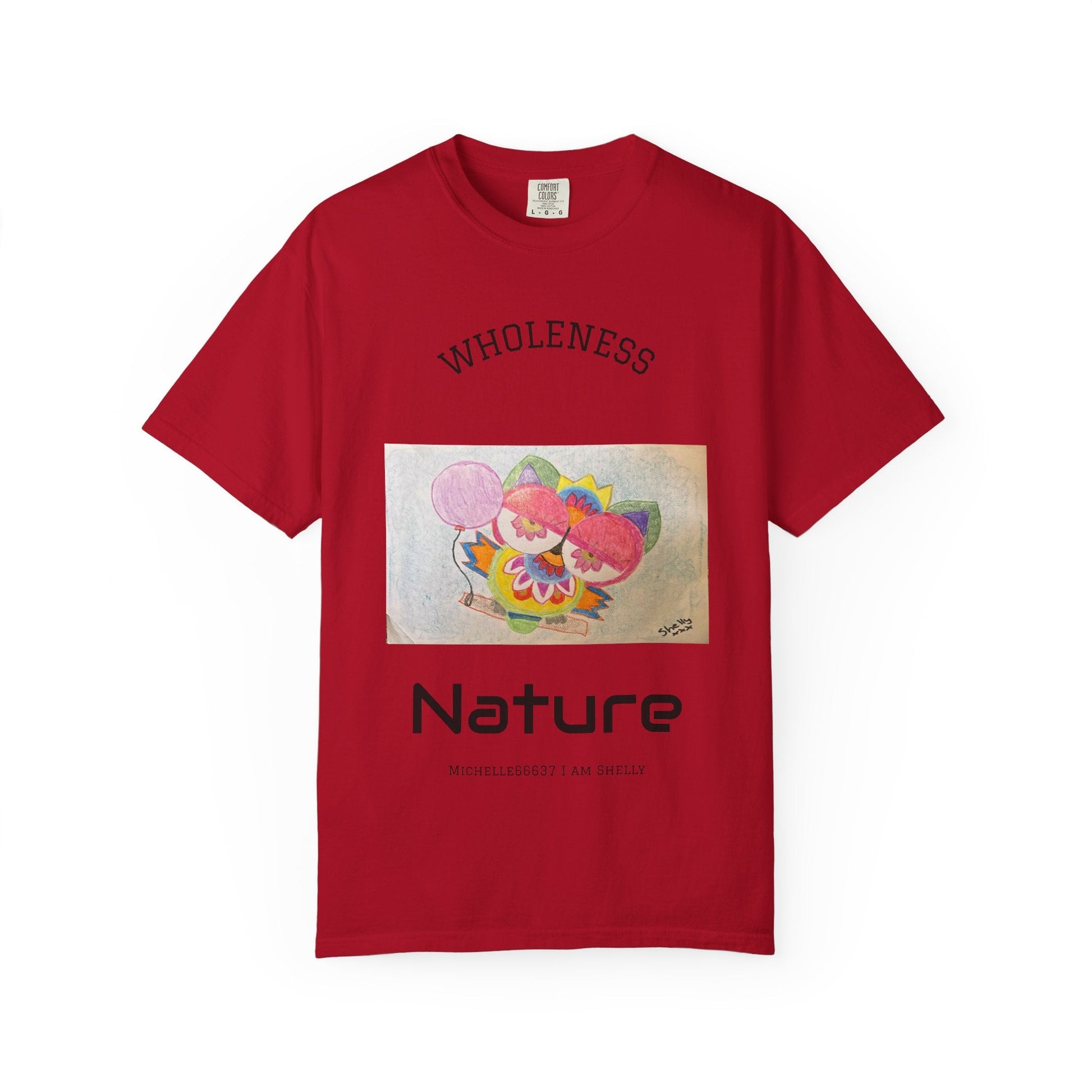 Nature -Unisex Garment-Dyed T-shirt Buy 3 Get 1 Free- FREE SHIPPING WITHIN AUSTRALIA Red / S T-Shirt