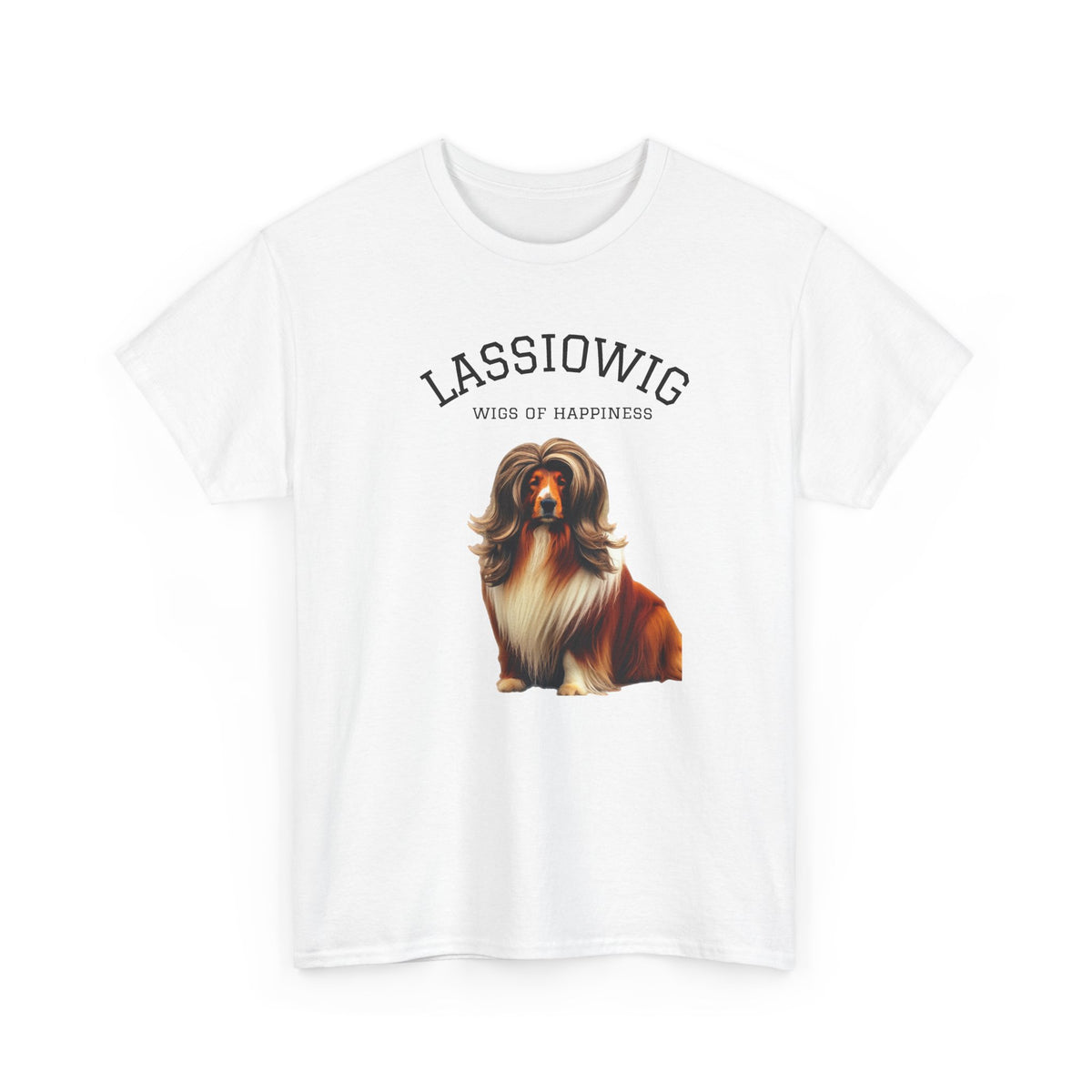 Sir Lassiowig Dog “Wig of Happiness” T-Shirt