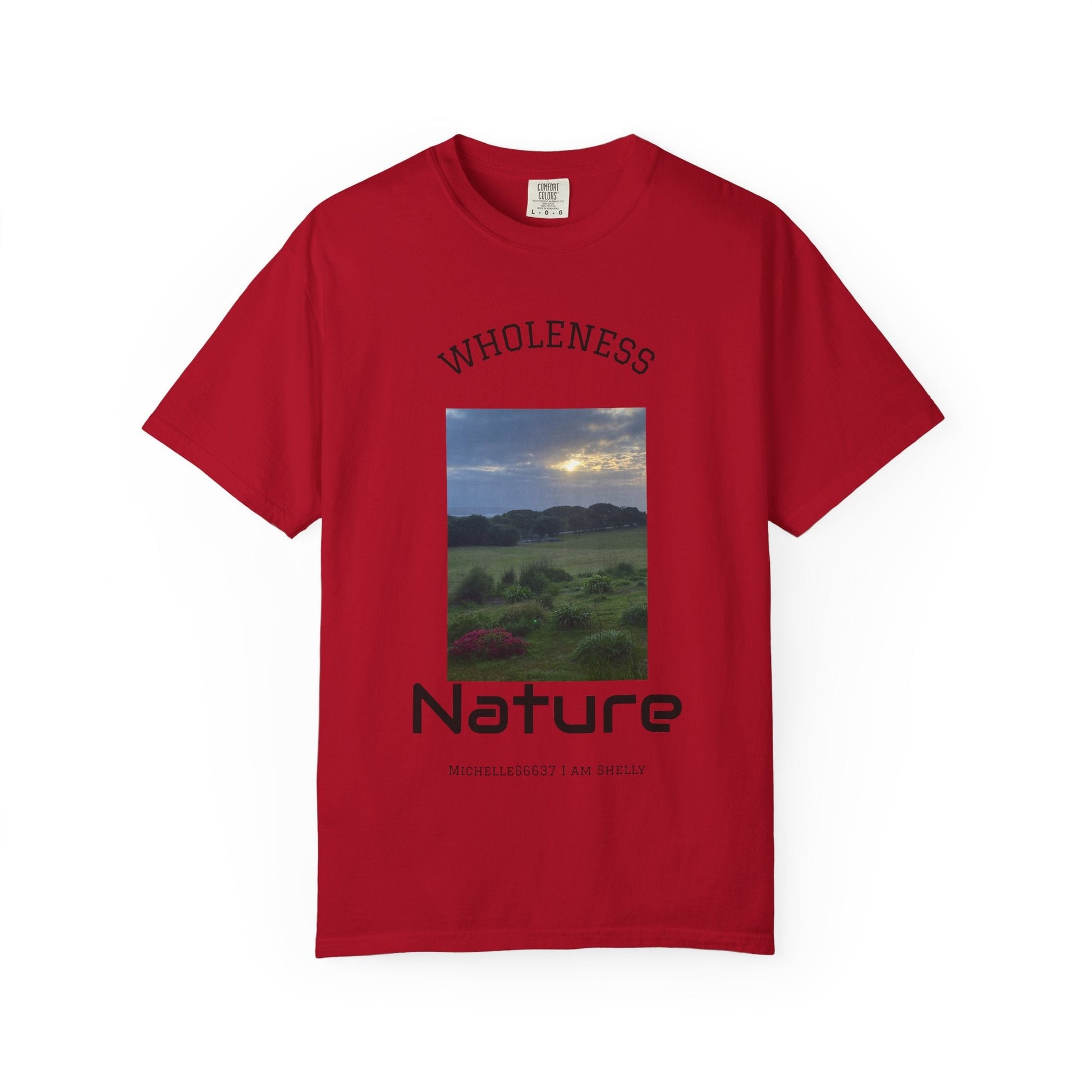 Nature -Unisex Garment-Dyed T-shirt Buy 3 Get 1 Free- FREE SHIPPING WITHIN AUSTRALIA Red / S T-Shirt