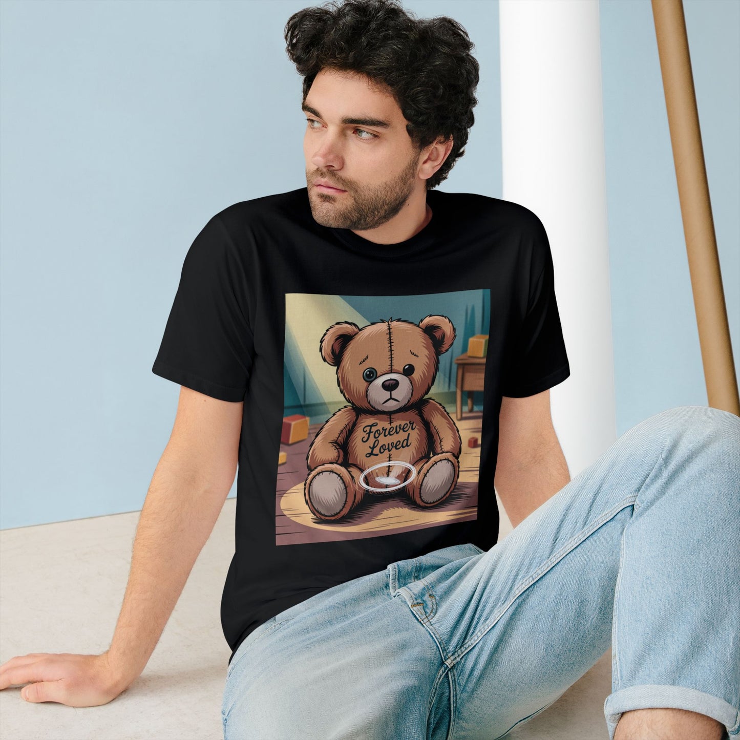 T-shirt - Lonely Nights Teddy Lovin Organic Staple Tee