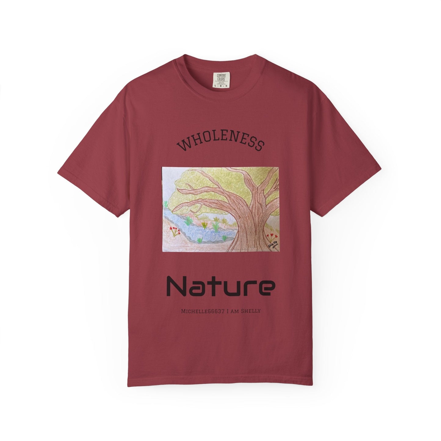 Nature -Unisex Garment-Dyed T-shirt Buy 3 Get 1 Free- FREE SHIPPING WITHIN AUSTRALIA Chili / S T-Shirt