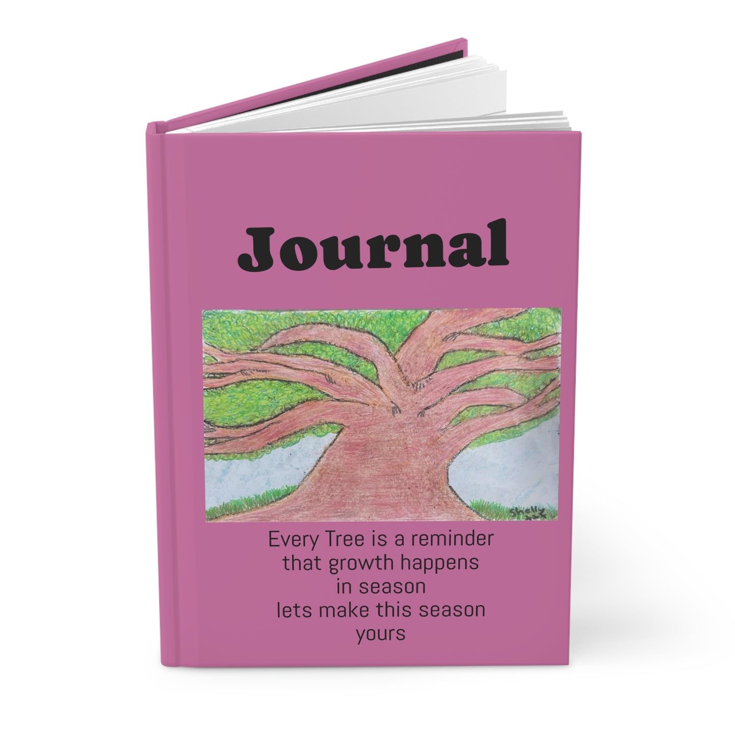 Tribute Journal: For My Mum Catherine   Tree Of Strength -  Hardcover Journal Matte