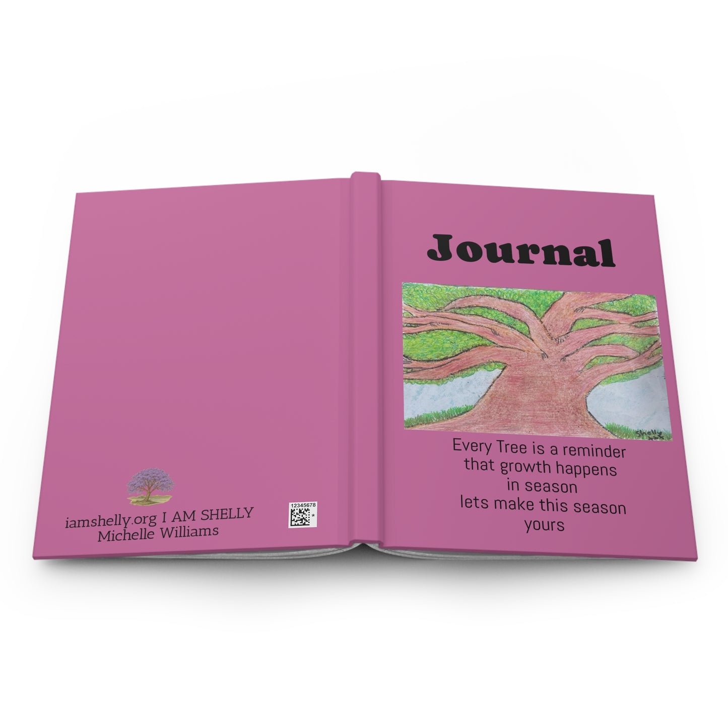 Tribute Journal: For My Mum Catherine   Tree Of Strength -  Hardcover Journal Matte