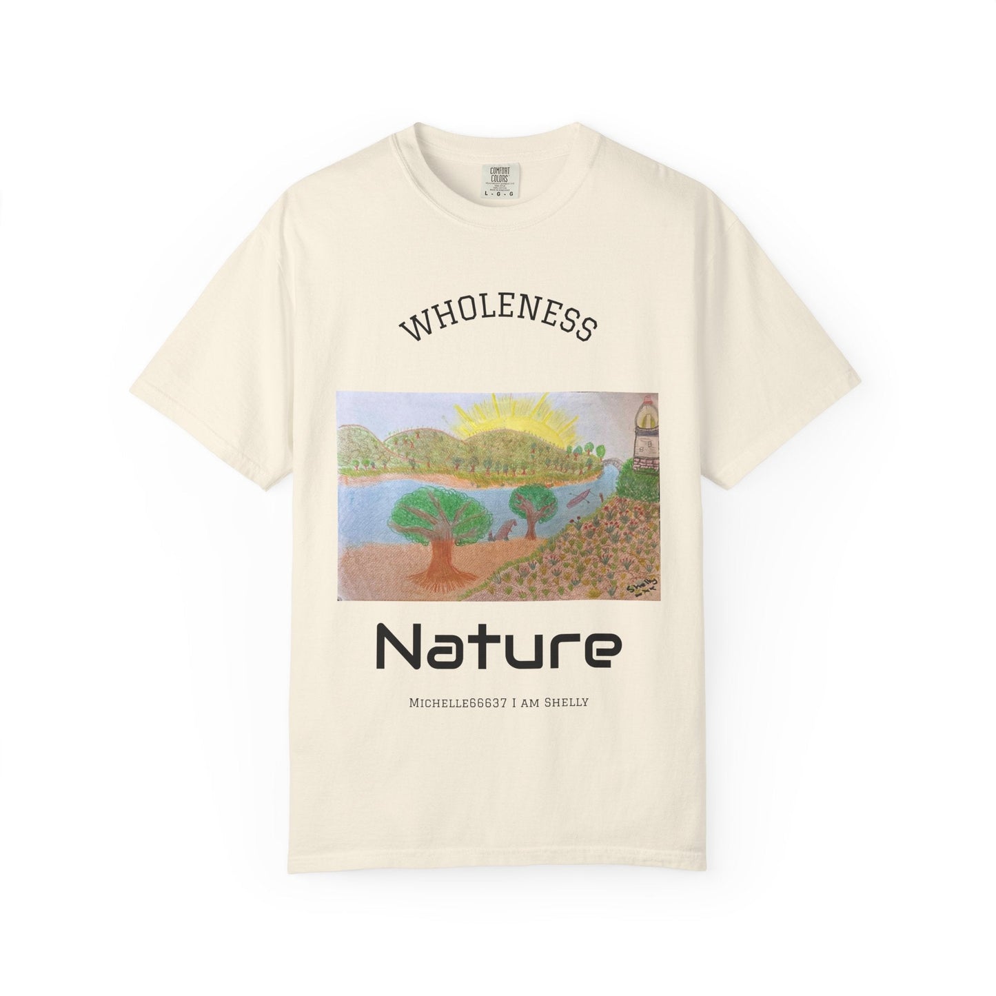 Nature -Unisex Garment-Dyed T-shirt Buy 3 Get 1 Free- FREE SHIPPING WITHIN AUSTRALIA Ivory / S T-Shirt