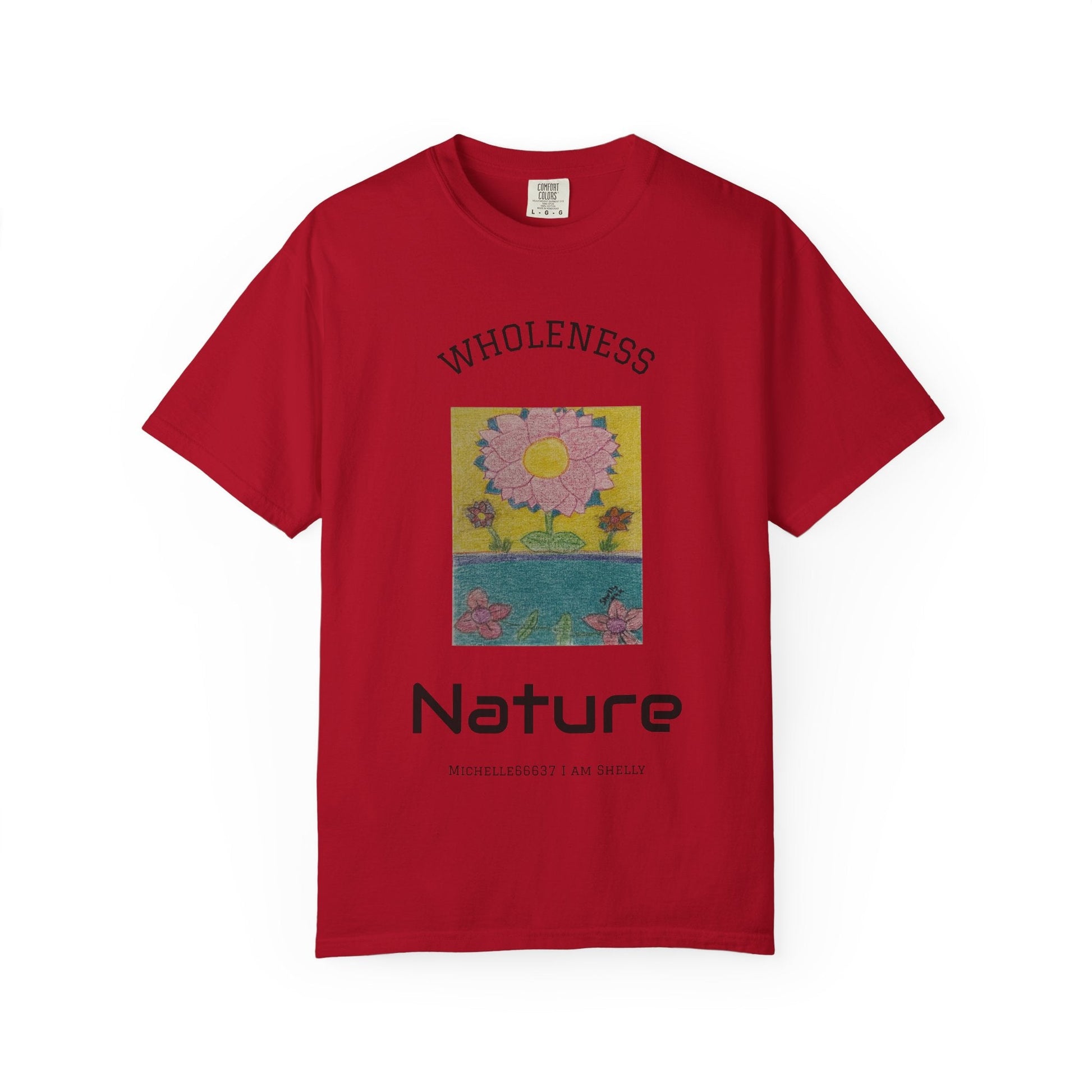 Nature -Unisex Garment-Dyed T-shirt Buy 3 Get 1 Free- FREE SHIPPING WITHIN AUSTRALIA Red / S T-Shirt