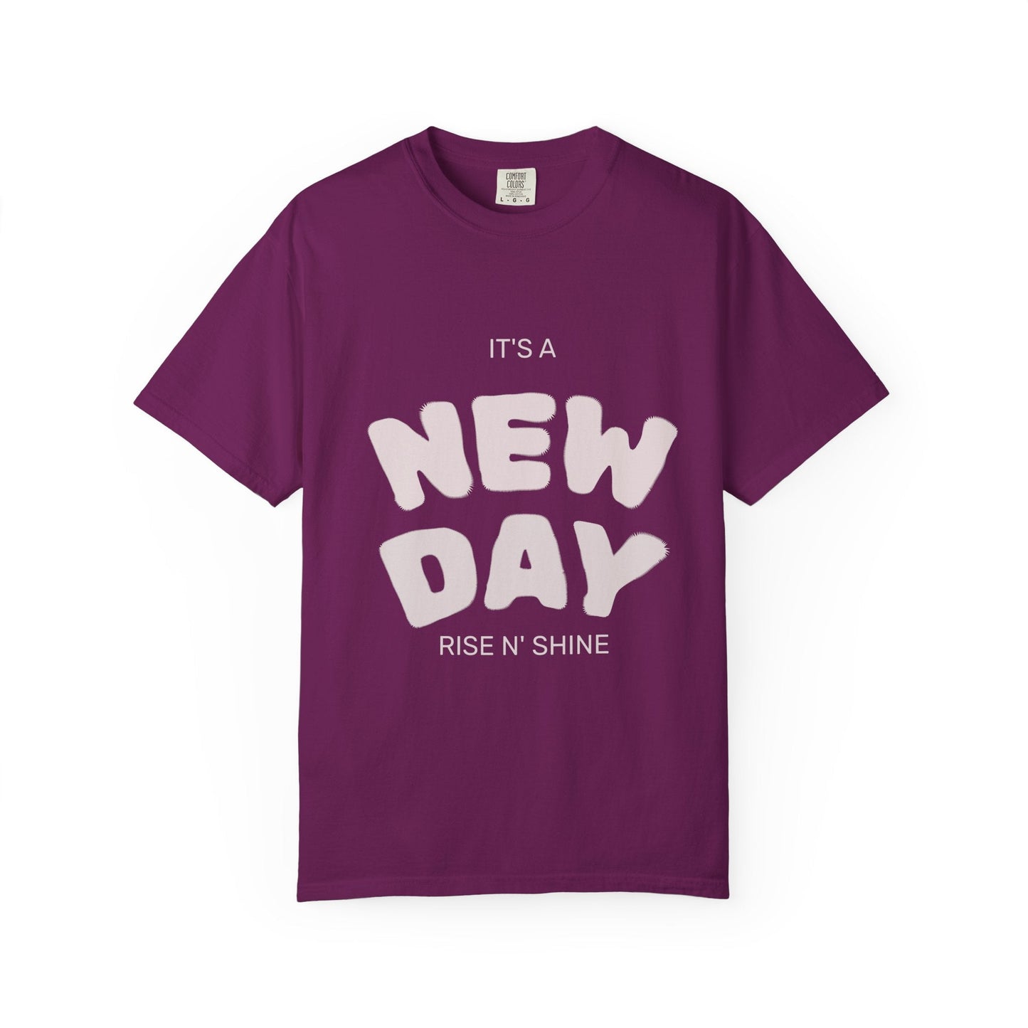It’s A New Day -Unisex Garment-Dyed T-shirt Boysenberry / S T-Shirt