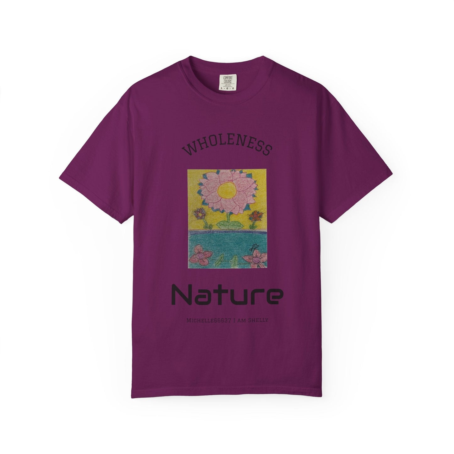 Nature -Unisex Garment-Dyed T-shirt Buy 3 Get 1 Free- FREE SHIPPING WITHIN AUSTRALIA Boysenberry / S T-Shirt