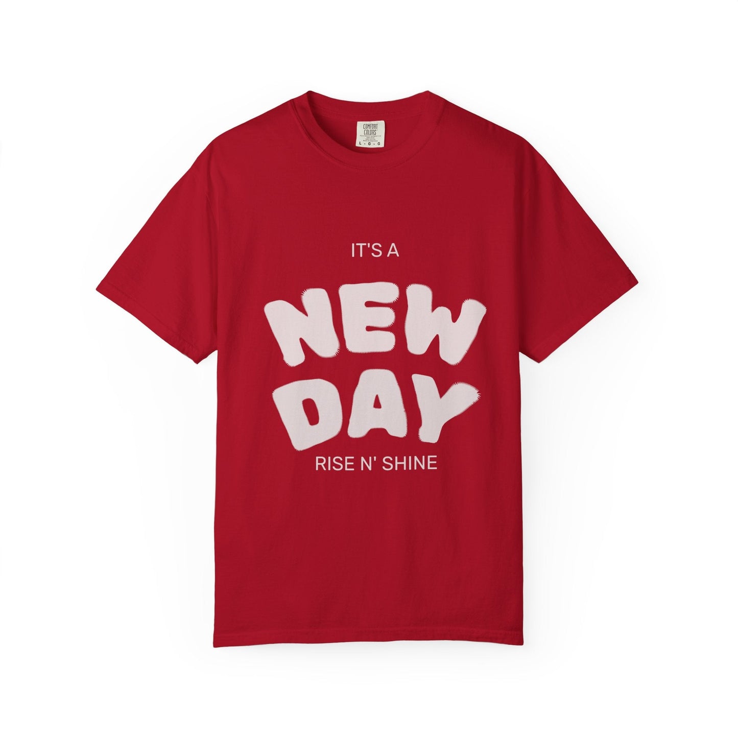 It’s A New Day -Unisex Garment-Dyed T-shirt Red / S T-Shirt