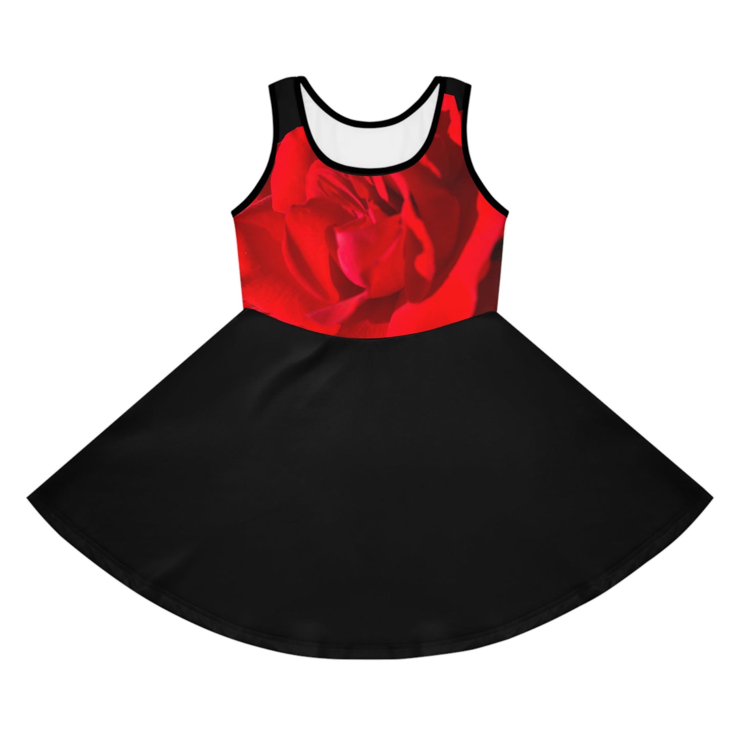 Rose Girls’ Sleeveless Sundress (AOP) Seam thread color automatically matched to design / 2T All Over Prints