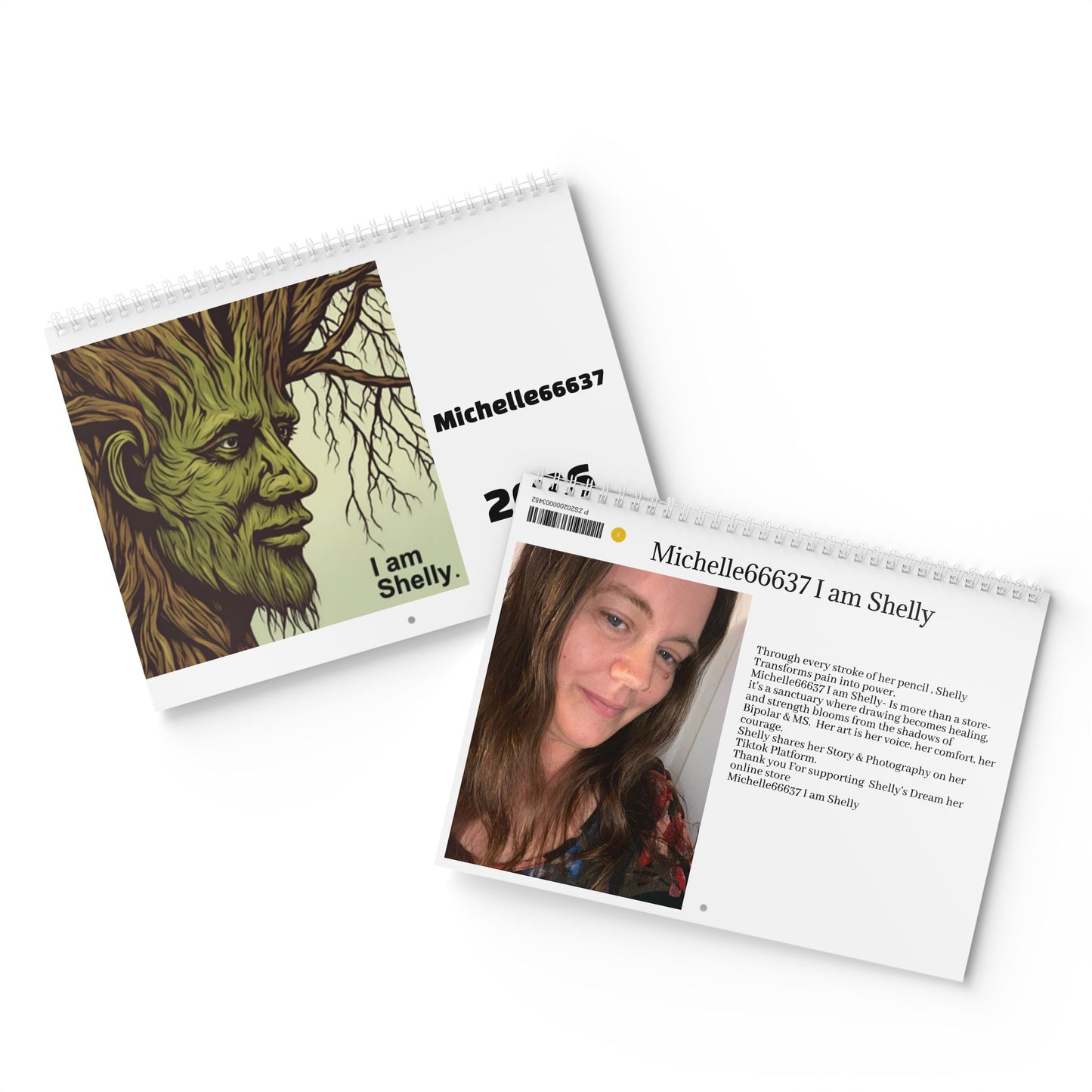 Michelle66637 I am Shelly- Drawing Becomes Healing - Standard Wall Calendar (2026)