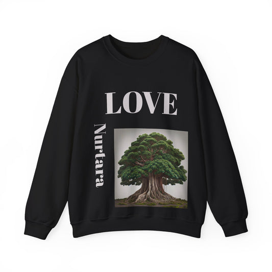 Nurtara  The one who nourishes — a name of roots, rivers, and quiet generosity. Unisex Heavy Blend™ Crewneck Sweatshirt
