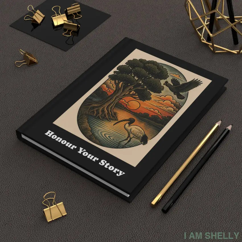 Copy of Hardcover Journal, ’Honour Your Story’ Vintage Nature Illustration Journal Paper products