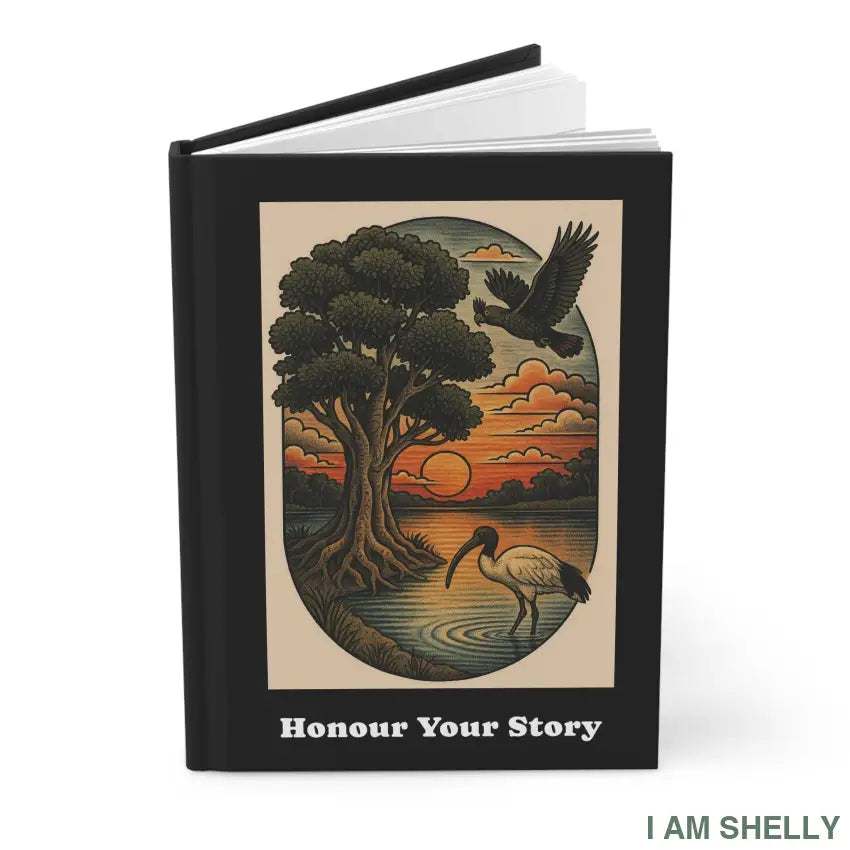 Copy of Hardcover Journal, ’Honour Your Story’ Vintage Nature Illustration Journal Paper products