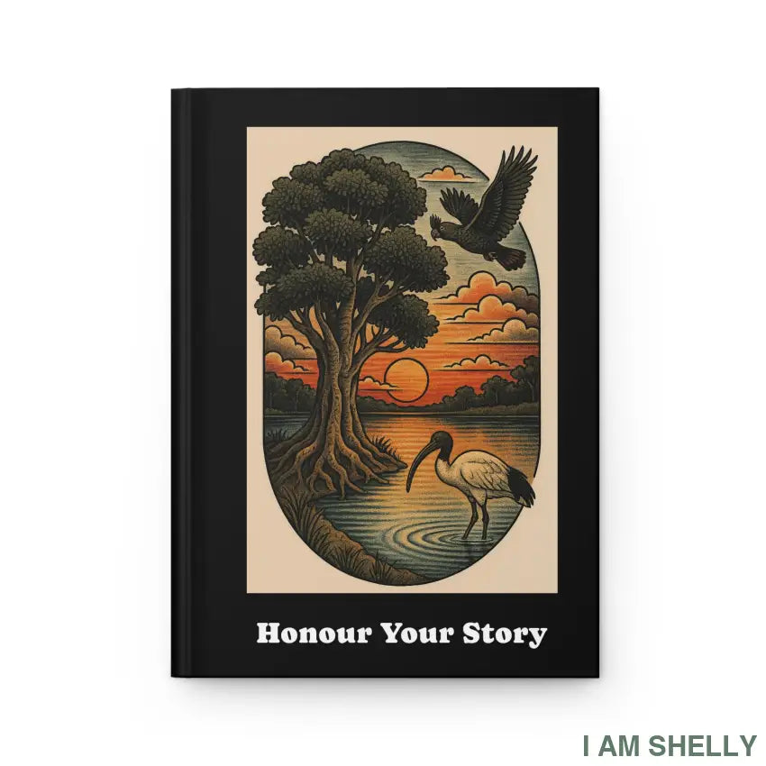 Hardcover Journal, ’Honour Your Story’ Vintage Nature Illustration Journal Paper products