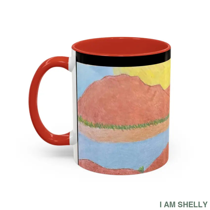 Healing With Art Therapy Accent Coffee Mug (11 15oz) Mug