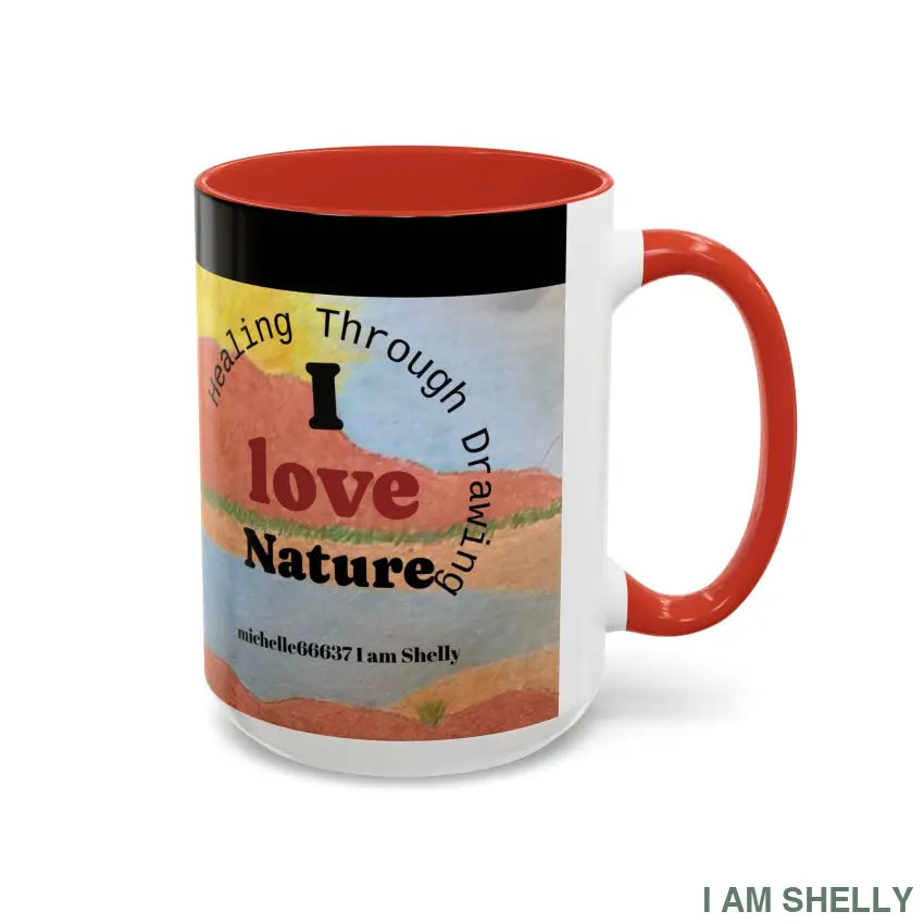 Healing With Art Therapy Accent Coffee Mug (11 15oz) Mug