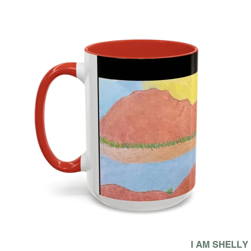 Healing With Art Therapy Accent Coffee Mug (11 15oz) Mug